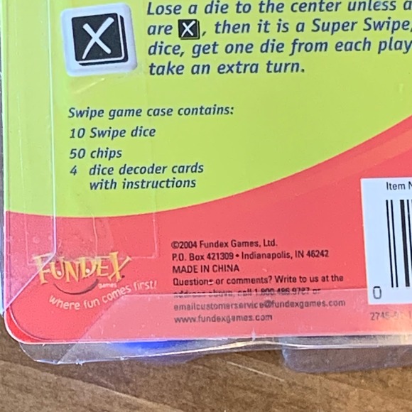 Swipe the Dice Heist Game 2004 New Fundex Games - Picture 3 of 8